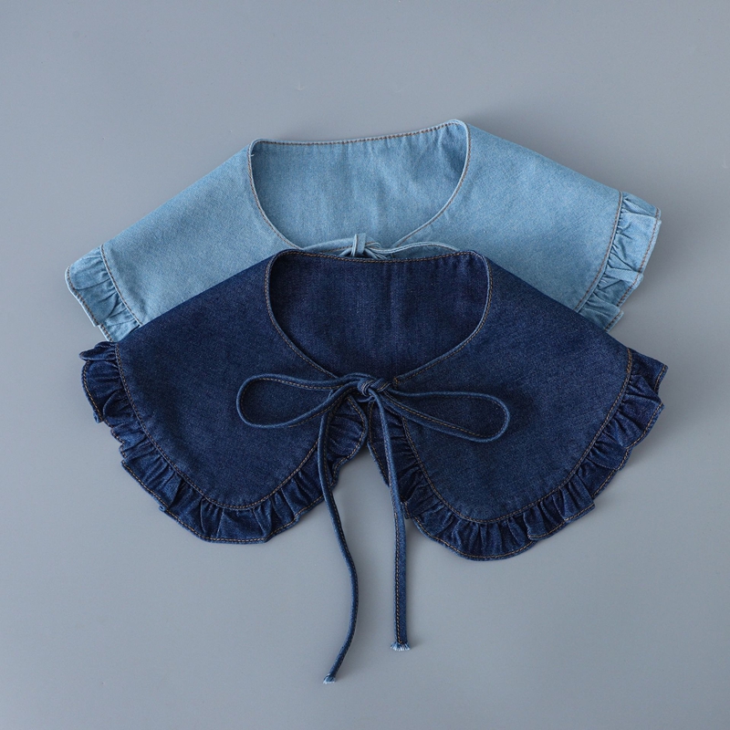 Gola Falsa de Renda em Jeans A - Blouses avaliação e preço