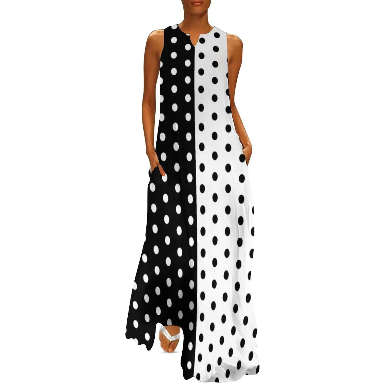 Retro dois tons vestido primav - Boho Summer Beach Maxi Dress avaliação e preço